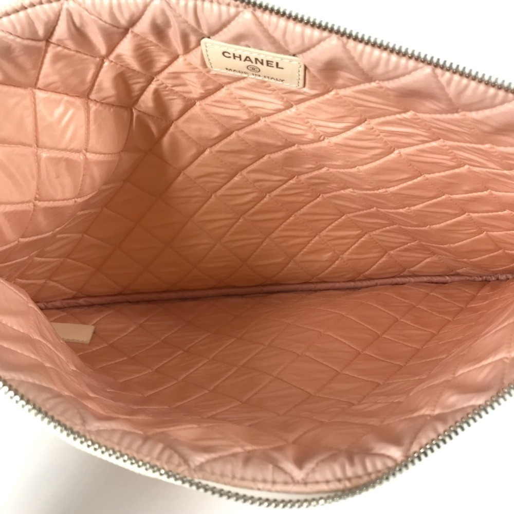 CHANEL Pink Canvas Pouch - Picture 7 of 16
